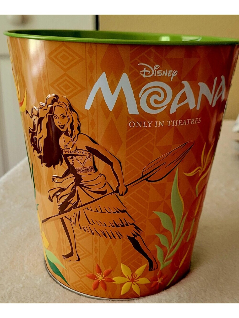 Moana Live Action Popcorn Bucket Tin 130 oz Collectible NEW Regal Limited Editio